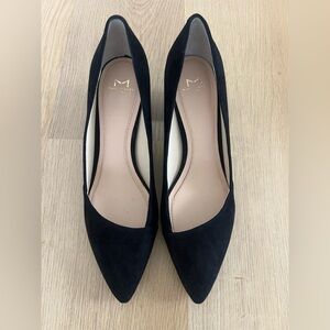 Marc Fisher Black Suede Pointed Heels